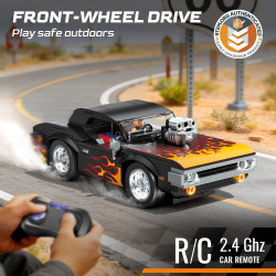 WISE BLOCK AULDEY US389179 Hyper Turbo：Legend Flames Xếp hình lắp ráp ghép mô hình Xe điều khiển từ xa Hyper Turbo