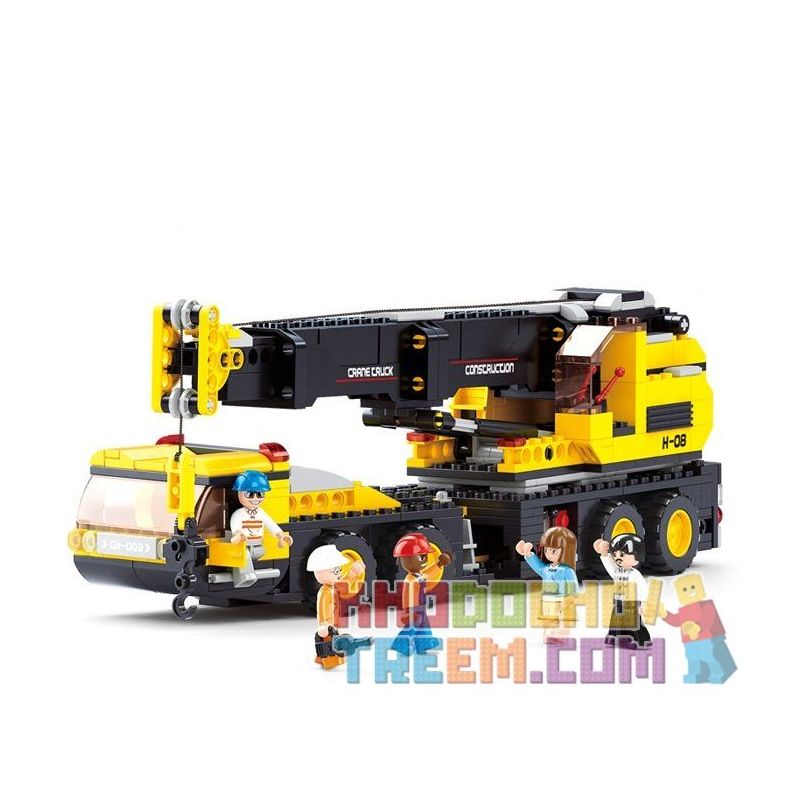 SLUBAN M38-B0553 B0553 0553 M38B0553 38-B0553 non  CẦN CẨU DI ĐỘNG bộ đồ chơi xếp lắp ráp ghép mô hình City Thành Phố 767 khối