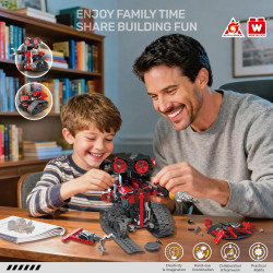WISE BLOCK AULDEY 389201-2 Hyper Turbo：Mining Pickup Xếp hình lắp ráp ghép mô hình Siêu Turbo: Minecart