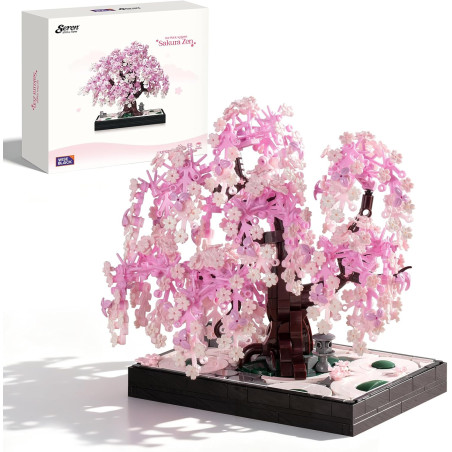 WISE BLOCK AULDEY HA393029 Seren：Sakura Zen Xếp hình lắp ráp ghép mô hình Seren: Sakura Zen