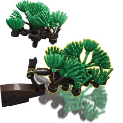 WISE BLOCK AULDEY HA393032 Seren：Pine Breath Xếp hình lắp ráp ghép mô hình Seren: Hơi thở của cây thông