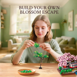 WISE BLOCK AULDEY HA393027 Seren：Blossom Harmony Xếp hình lắp ráp ghép mô hình Seren: Sự hòa hợp của các loài hoa