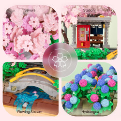 WISE BLOCK AULDEY HA393027 Seren：Blossom Harmony Xếp hình lắp ráp ghép mô hình Seren: Sự hòa hợp của các loài hoa