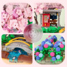 WISE BLOCK AULDEY HA393027 Seren：Blossom Harmony Xếp hình lắp ráp ghép mô hình Seren: Sự hòa hợp của các loài hoa