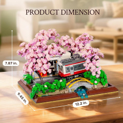 WISE BLOCK AULDEY HA393027 Seren：Blossom Harmony Xếp hình lắp ráp ghép mô hình Seren: Sự hòa hợp của các loài hoa