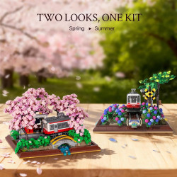 WISE BLOCK AULDEY HA393027 Seren：Blossom Harmony Xếp hình lắp ráp ghép mô hình Seren: Sự hòa hợp của các loài hoa