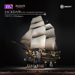 WISE BLOCK AULDEY HA395107 Assassin's Creed：JACKDAW(EPIC WARSHIP EDITION) Xếp hình lắp ráp ghép mô hình "Assassin's Creed 4: Black Flag Memory Reset" Phiên bản chiến hạm sử thi Jackdaw