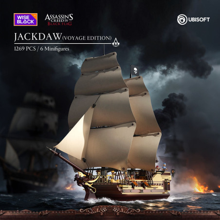 WISE BLOCK AULDEY HA395105 Assassin's Creed：JACKDAW(VOYAGE EDITION) Xếp hình lắp ráp ghép mô hình "Assassin's Creed 4: Black Flag Memory Reset" Phiên bản hành trình của Jackdaw