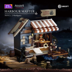 WISE BLOCK AULDEY HA395108 Assassin's Creed：HARBOUR MASTER Xếp hình lắp ráp ghép mô hình "Assassin's Creed 4: Thiết lập lại ký ức của Cờ Đen" Harbour Master