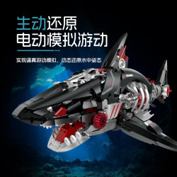 XINZHUAN XZ0019 Mechshell Xếp hình lắp ráp ghép mô hình Cá mập mạng cơ học