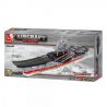 SLUBAN M38-B0399 B0399 0399 M38B0399 38-B0399 non  TÀU SÂN BAY TỈ LỆ 1:450 tỷ lệ 1:450 bộ đồ chơi xếp lắp ráp ghép mô hình Military Army AIRCRAFT CARRIER LIAONING Quân Sự Bộ Đội 1059 khối