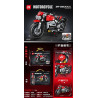 minGDi LEIBAO K2267 Xếp hình lắp ráp ghép mô hình Mô tô đua giả 3R-2500CC