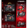 minGDi LEIBAO K2267 Xếp hình lắp ráp ghép mô hình Mô tô đua giả 3R-2500CC