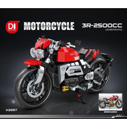 minGDi LEIBAO K2267 Xếp hình lắp ráp ghép mô hình Mô tô đua giả 3R-2500CC