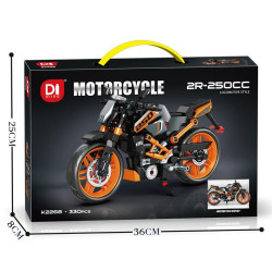 minGDi LEIBAO K2268 Xếp hình lắp ráp ghép mô hình Mô tô đua giả 2R-250CC