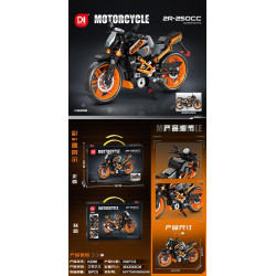 minGDi LEIBAO K2268 Xếp hình lắp ráp ghép mô hình Mô tô đua giả 2R-250CC