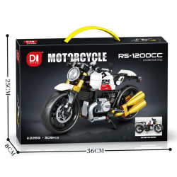 minGDi LEIBAO K2269 Xếp hình lắp ráp ghép mô hình Mô tô đua giả RS-1200CC