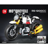 minGDi LEIBAO K2269 Xếp hình lắp ráp ghép mô hình Mô tô đua giả RS-1200CC