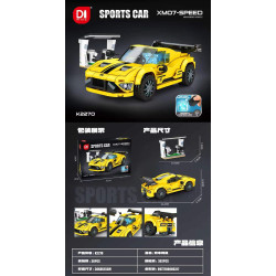 minGDi LEIBAO K2270 Xếp hình lắp ráp ghép mô hình Xe thể thao XM07-Speed