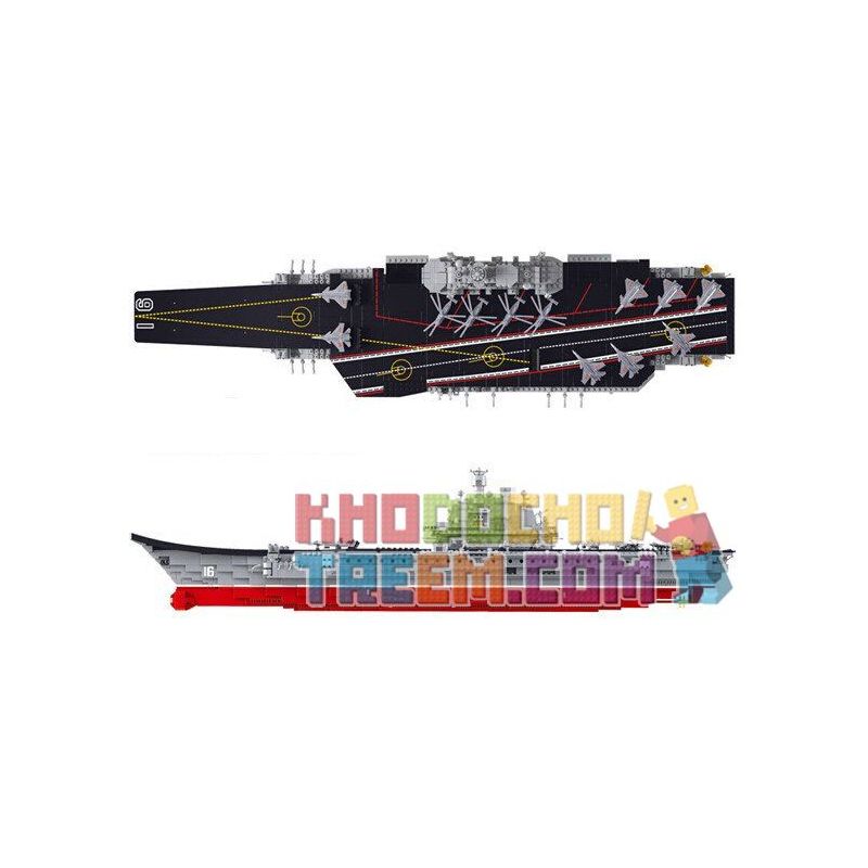 SLUBAN M38-B0388 B0388 0388 M38B0388 38-B0388 non  TÀU SÂN BAY TỈ LỆ 1:350 tỷ lệ 1:350 bộ đồ chơi xếp lắp ráp ghép mô hình Military Army AIRCRAFT CARRIER LIAONING Quân Sự Bộ Đội 1881 khối