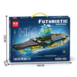 minGDi LEIBAO K2244 Xếp hình lắp ráp ghép mô hình Tàu sân bay phong cách Punk