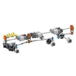 bloom PZ6 Bloom-PZ6 Climbing Truck Xếp hình lắp ráp ghép mô hình Xe leo núi Bloom PZ6 loại phẳng