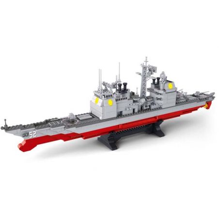 SLUBAN M38-B0389 B0389 0389 M38B0389 38-B0389 non  TÀU CHIẾN tỷ lệ 1:350 bộ đồ chơi xếp lắp ráp ghép mô hình Military Army CRUISER Quân Sự Bộ Đội 883 khối
