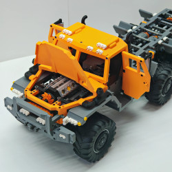 bloom PZ6 Bloom-PZ6 Climbing Truck Xếp hình lắp ráp ghép mô hình Xe leo núi Bloom PZ6 loại phẳng