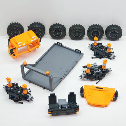 bloom PZ6 Bloom-PZ6 Climbing Truck Xếp hình lắp ráp ghép mô hình Xe leo núi Bloom PZ6 loại phẳng