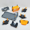 bloom PZ6 Bloom-PZ6 Climbing Truck Xếp hình lắp ráp ghép mô hình Xe leo núi Bloom PZ6 loại phẳng