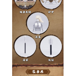 Decool BrickCool 36801 Decool BrickCool 36802 Decool BrickCool 36803 Decool BrickCool 36804 Decool BrickCool 36805 Xếp hình lắp ráp ghép mô hình Anh hùng Trung Hoa: Binh lính 5 loại: Quân sắt Hán, quân Đại Tần, Búa Mông Cổ, Kiếm Mông Cổ, Chiến binh đất nung và ngựa