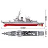SLUBAN M38-B0390 B0390 0390 M38B0390 38-B0390 non  TÀU KHU TRỤC tỷ lệ 1:350 bộ đồ chơi xếp lắp ráp ghép mô hình Military Army DESTROYER Quân Sự Bộ Đội 615 khối
