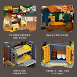 JIESTAR 59167 Train Park Xếp hình lắp ráp ghép mô hình công viên giải trí xe lửa