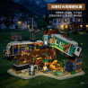 JIESTAR 59167 Train Park Xếp hình lắp ráp ghép mô hình công viên giải trí xe lửa