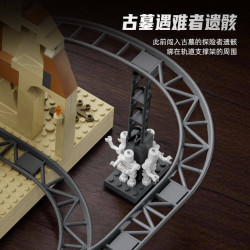 Xbert 66135 Escape From The Temple Xếp hình lắp ráp ghép mô hình Tàu lượn siêu tốc thoát khỏi ngôi đền