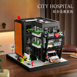 Xbert 66178 City Hospital Xếp hình lắp ráp ghép mô hình Tổ hợp bệnh viện cấp cứu đa khoa