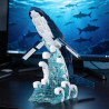 Xbert 66197 Blue Whale Xếp hình lắp ráp ghép mô hình cá voi xanh