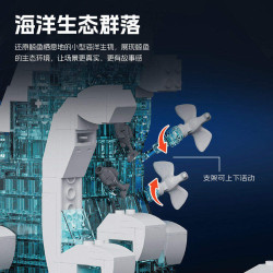 Xbert 66197 Blue Whale Xếp hình lắp ráp ghép mô hình cá voi xanh