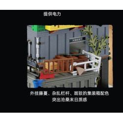Rebrickable MOC-56760 Xbert 66202 Post Apocalyptic Survivors Base Xếp hình lắp ráp ghép mô hình căn cứ sống sót ngày tận thế