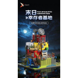 Rebrickable MOC-56760 Xbert 66202 Post Apocalyptic Survivors Base Xếp hình lắp ráp ghép mô hình căn cứ sống sót ngày tận thế