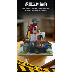 Rebrickable MOC-56760 Xbert 66202 Post Apocalyptic Survivors Base Xếp hình lắp ráp ghép mô hình căn cứ sống sót ngày tận thế