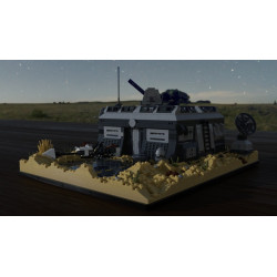 Rebrickable MOC-50143 Galactic Frontier Garrison Xếp hình lắp ráp ghép mô hình Pháo đài biên giới thiên hà Tiền đồn Tatooine