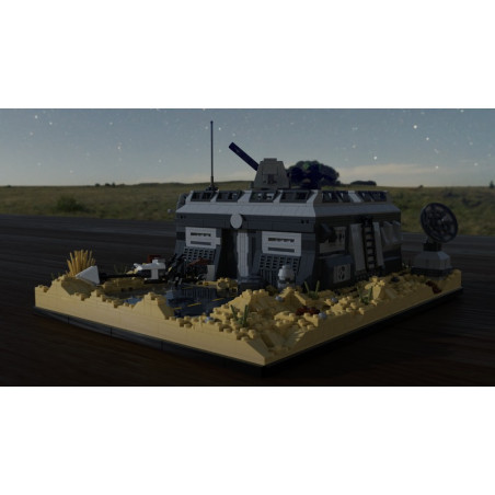 Rebrickable MOC-50143 Galactic Frontier Garrison Xếp hình lắp ráp ghép mô hình Pháo đài biên giới thiên hà Tiền đồn Tatooine