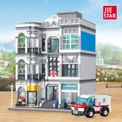 JIESTAR 57024 Hospital Xếp hình lắp ráp ghép mô hình Bệnh viện