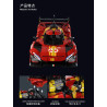 Lingrui Model Jimu Liangpin HS004 DJ Rambo：Ferrari 499P Le Mans Hypercar Xếp hình lắp ráp ghép mô hình Xe đua Hypercar Ferrari 499P Le Mans