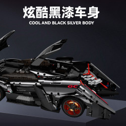 No license S8601 Xếp hình lắp ráp ghép mô hình Xe ý tưởng Lamborghini 1:8
