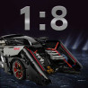 No license S8601 Xếp hình lắp ráp ghép mô hình Xe ý tưởng Lamborghini 1:8