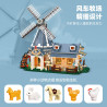 JIESTAR 59166 Windmill Xếp hình lắp ráp ghép mô hình Trang trại cối xay gió