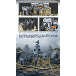 Rebrickable MOC-67054 Amaing block 90009 SW (Emipre Base) Tatooine At War, pt. 2 Xếp hình lắp ráp ghép mô hình Trung tâm chỉ huy tiền đồn thiên hà chiến tranh Tatooine