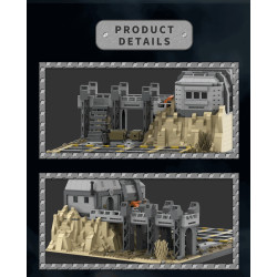 Rebrickable MOC-67054 Amaing block 90009 SW (Emipre Base) Tatooine At War, pt. 2 Xếp hình lắp ráp ghép mô hình Trung tâm chỉ huy tiền đồn thiên hà chiến tranh Tatooine